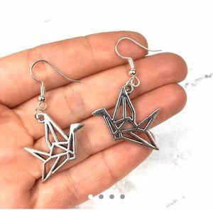 3 for $15 Origami Crane Dangle Earrings